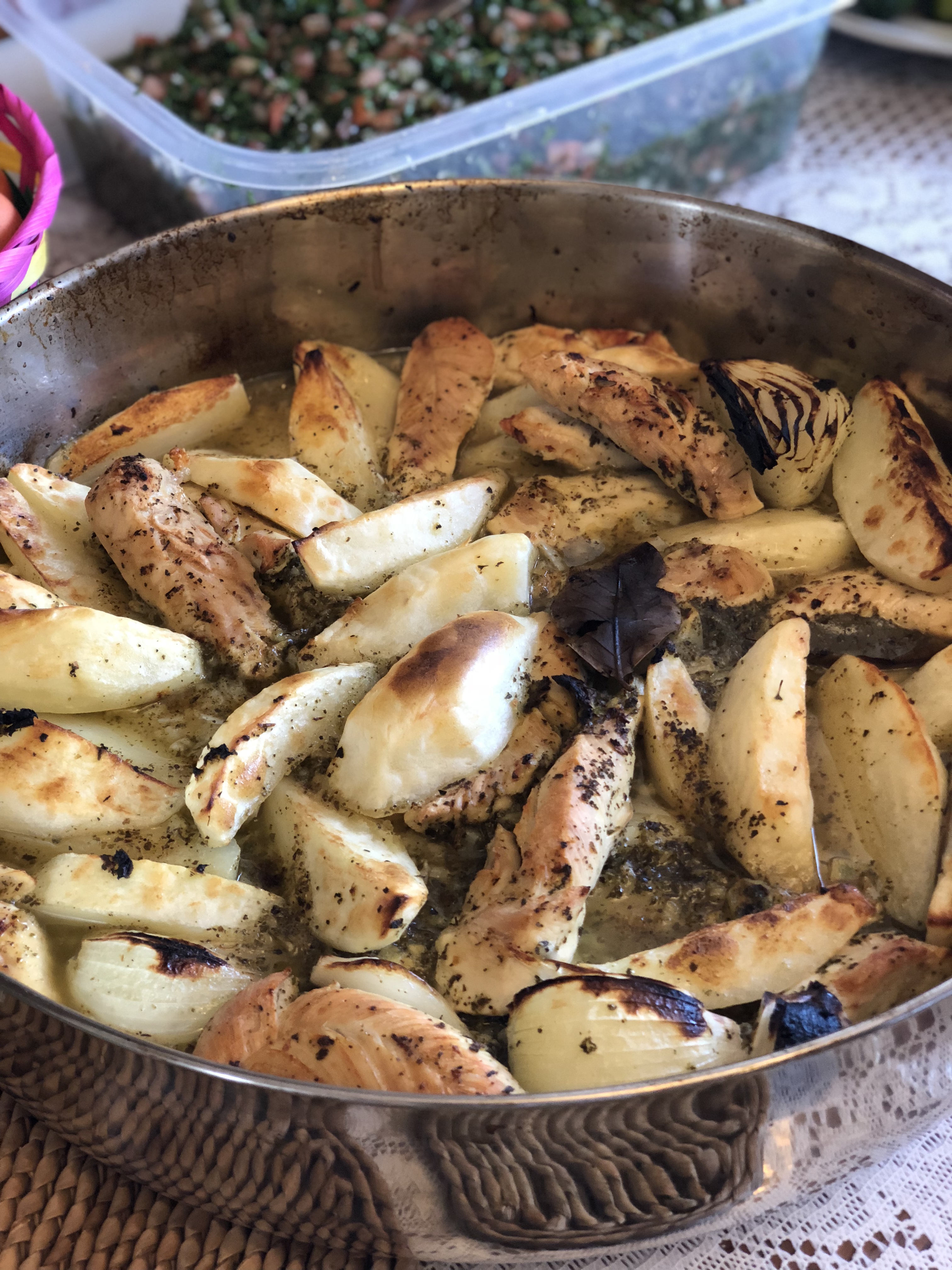 Djej A Batata (Baked Chicken & Potato) Recipe | Your Lebanon